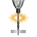 黒龍靭ビット　スリム　2本組 厚鉄板 Cチャン アルミ 木材 40V対応 プロ用 インパクト用 六角軸